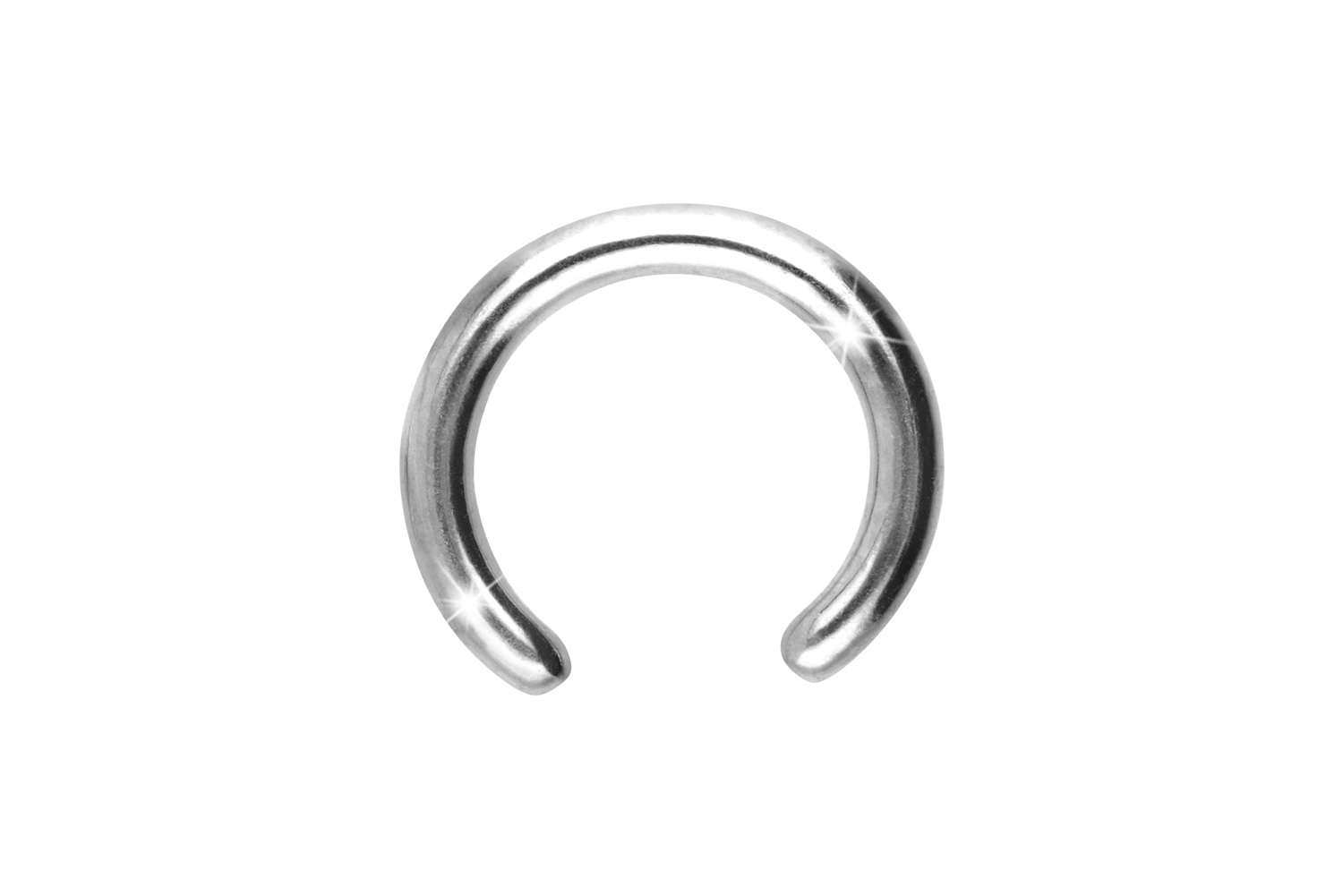 Titan Klemmkugelring Piercing ohne Kugel